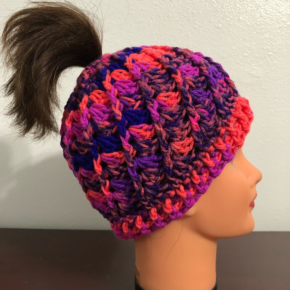 Spiral Messy Bun Hat